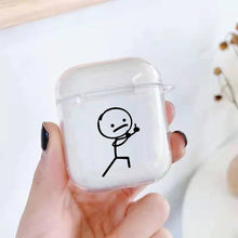 Lade das Bild in den Galerie-Viewer, Funny Man Case für AirPods | Lustiges Cartoon Silikon-Case - [product_type - selley.de