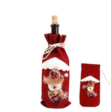 Lade das Bild in den Galerie-Viewer, Weihnachtlicher Weinflaschen Beutel - selley.de
