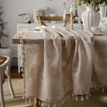 Lade das Bild in den Galerie-Viewer, Tischdecke modern im Nordic Stil aus Leinen - selley.de