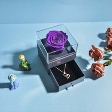 Lade das Bild in den Galerie-Viewer, Ewige Rose mit Schmuck | Geschenkbox zum Valentinstag - [product_type - selley.de