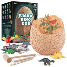 Lade das Bild in den Galerie-Viewer, Jumbo Dinosaurier Ei mit verschiedenen Spielzeugen - [product_type - selley.de
