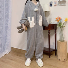 Lade das Bild in den Galerie-Viewer, Hasen Pjyama Onesie Kigurumi | Kuschelig & Bequem - [product_type - selley.de