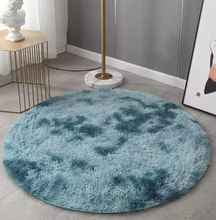 Lade das Bild in den Galerie-Viewer, Flauschiger runder Teppich | Fluffy Bubble Rug - selley.de

