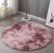Lade das Bild in den Galerie-Viewer, Flauschiger runder Teppich | Fluffy Bubble Rug - selley.de
