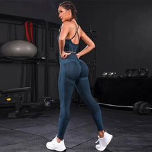Lade das Bild in den Galerie-Viewer, 2-teiliges nahtloses Yoga-Set für Damen | Sportanzug mit High Waist Leggings - [product_type - selley.de
