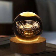Lade das Bild in den Galerie-Viewer, 3D Galaxy Kristallkugel Lampe | USB-betriebenes Mondlicht - [product_type - selley.de
