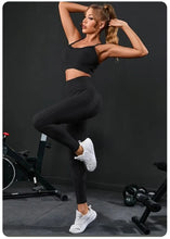 Lade das Bild in den Galerie-Viewer, 2-teiliges nahtloses Yoga-Set für Damen | Sportanzug mit High Waist Leggings - [product_type - selley.de
