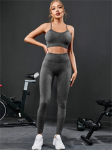 Lade das Bild in den Galerie-Viewer, 2-teiliges nahtloses Yoga-Set für Damen | Sportanzug mit High Waist Leggings - [product_type - selley.de
