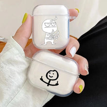 Lade das Bild in den Galerie-Viewer, Funny Man Case für AirPods | Lustiges Cartoon Silikon-Case - [product_type - selley.de
