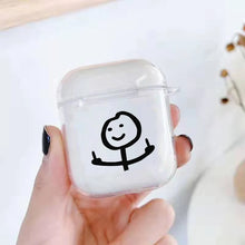 Lade das Bild in den Galerie-Viewer, Funny Man Case für AirPods | Lustiges Cartoon Silikon-Case - [product_type - selley.de
