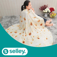 Lade das Bild in den Galerie-Viewer, Decke mit Pizza, Burrito und Tortilla Design - selley.de
