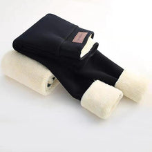 Lade das Bild in den Galerie-Viewer, Gefütterte Frauen Winter Leggings mit Fleece Fell - selley.de
