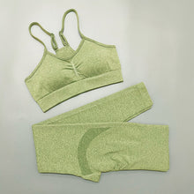 Lade das Bild in den Galerie-Viewer, Seamless Yoga Set für Damen | Leggings, Shorts und Top - [product_type - selley.de
