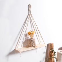 Lade das Bild in den Galerie-Viewer, Hängende Regale für die Wand | Makramee Wandregal zum Aufhängen - [product_type - selley.de
