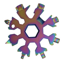 Lade das Bild in den Galerie-Viewer, Multitool "Snowflake" Schlüsselanhänger - selley.de
