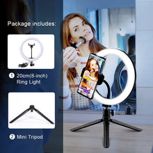 Lade das Bild in den Galerie-Viewer, Selfie Ringlicht mit Stativ - selley.de
