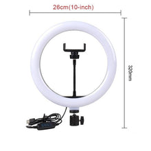 Lade das Bild in den Galerie-Viewer, Selfie Ringlicht mit Stativ - selley.de
