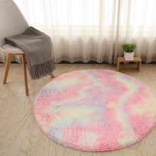 Lade das Bild in den Galerie-Viewer, Flauschiger runder Teppich | Fluffy Bubble Rug - selley.de
