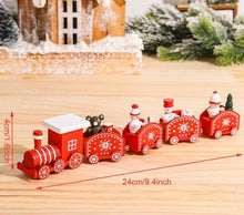 Lade das Bild in den Galerie-Viewer, Weihnachtsdekoration Zug aus Holz - selley.de
