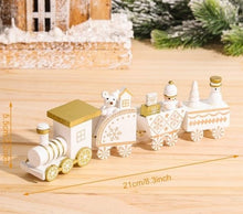 Lade das Bild in den Galerie-Viewer, Weihnachtsdekoration Zug aus Holz - selley.de
