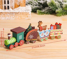 Lade das Bild in den Galerie-Viewer, Weihnachtsdekoration Zug aus Holz - selley.de
