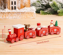Lade das Bild in den Galerie-Viewer, Weihnachtsdekoration Zug aus Holz - selley.de
