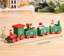 Lade das Bild in den Galerie-Viewer, Weihnachtsdekoration Zug aus Holz - selley.de

