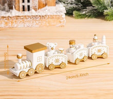 Lade das Bild in den Galerie-Viewer, Weihnachtsdekoration Zug aus Holz - selley.de
