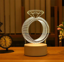 Lade das Bild in den Galerie-Viewer, 3D LED Lampe mit Valentinstags Motiven - [product_type - selley.de
