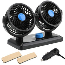 Lade das Bild in den Galerie-Viewer, Doppel Mini Ventilator fürs Auto | Luftkühlung - selley.de
