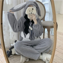 Lade das Bild in den Galerie-Viewer, Hasen Pjyama Onesie Kigurumi | Kuschelig &amp; Bequem - [product_type - selley.de

